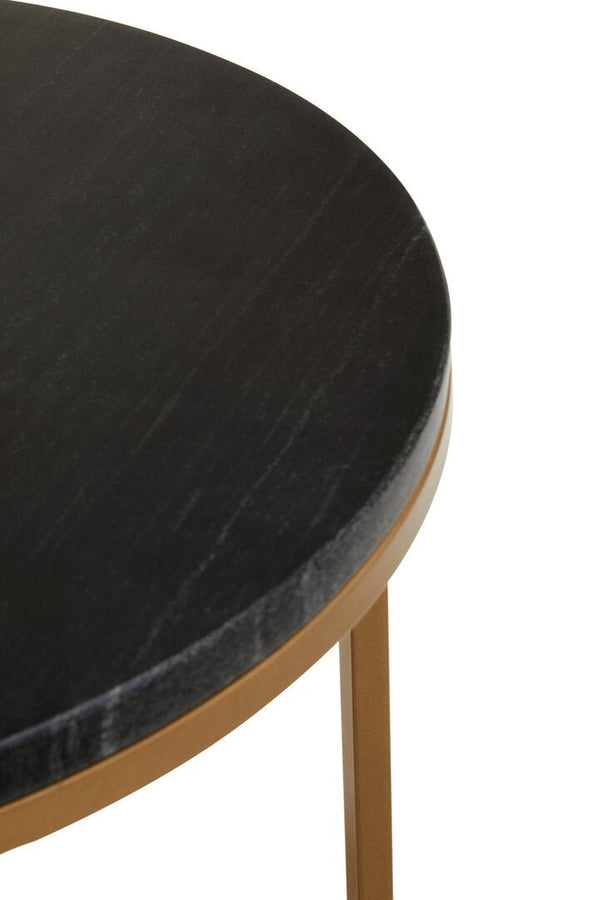Varana Nest Of Three Black Marble Top Tables - Canwell Interiors Limited - Xshowhome