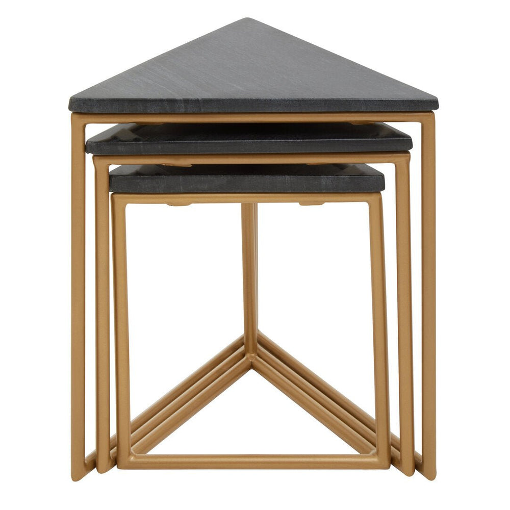 Varana Nest Of Three Triangular Tables - Canwell Interiors Limited - Xshowhome