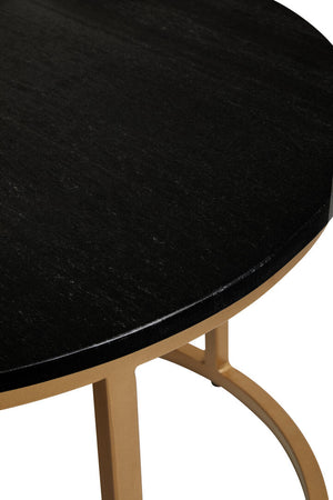 Varana Nest Of Two Black Marble Top Round Tables - Canwell Interiors Limited - Xshowhome