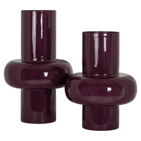Vase Ashlyn Burgundy Large - XShowhome Limited - Richmond