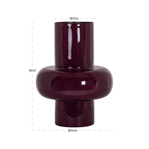 Vase Ashlyn Burgundy Small - XShowhome Limited - Richmond