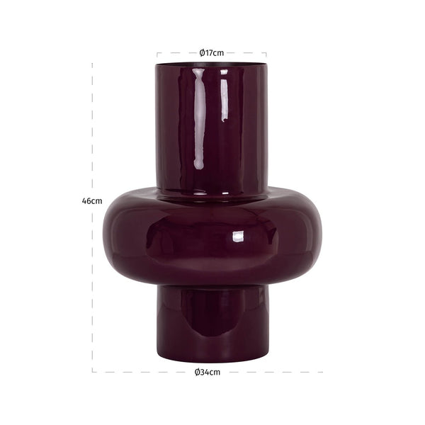 Vase Ashlyn Burgundy Small - XShowhome Limited - Richmond