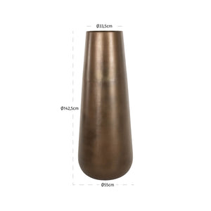 Vase Kenza brass antique large - Canwell Interiors Limited - Richmond