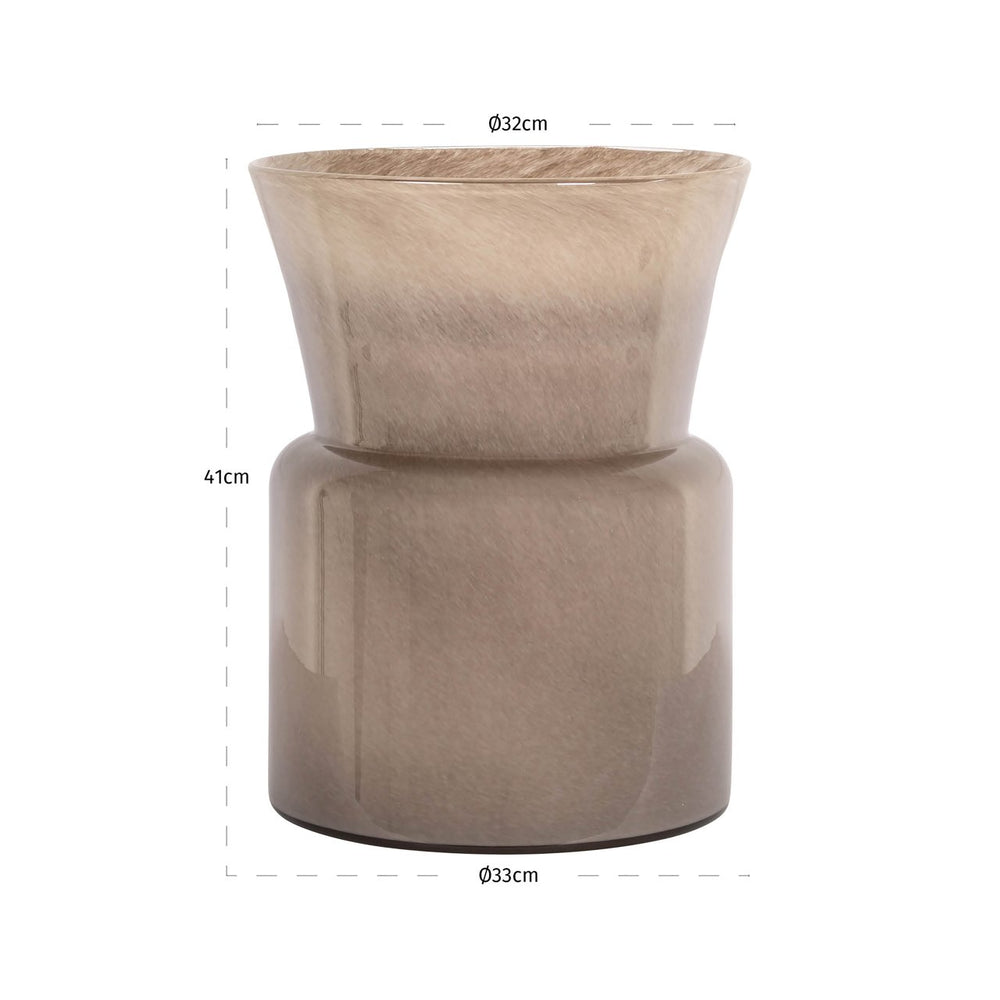 Vase Milo taupe - Canwell Interiors Limited - Richmond
