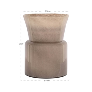 Vase Milo taupe - Canwell Interiors Limited - Richmond