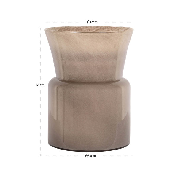 Vase Milo taupe - Canwell Interiors Limited - Richmond