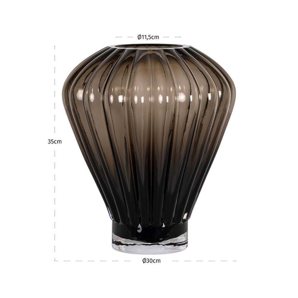 Vase Shani brown - Canwell Interiors Limited - Richmond