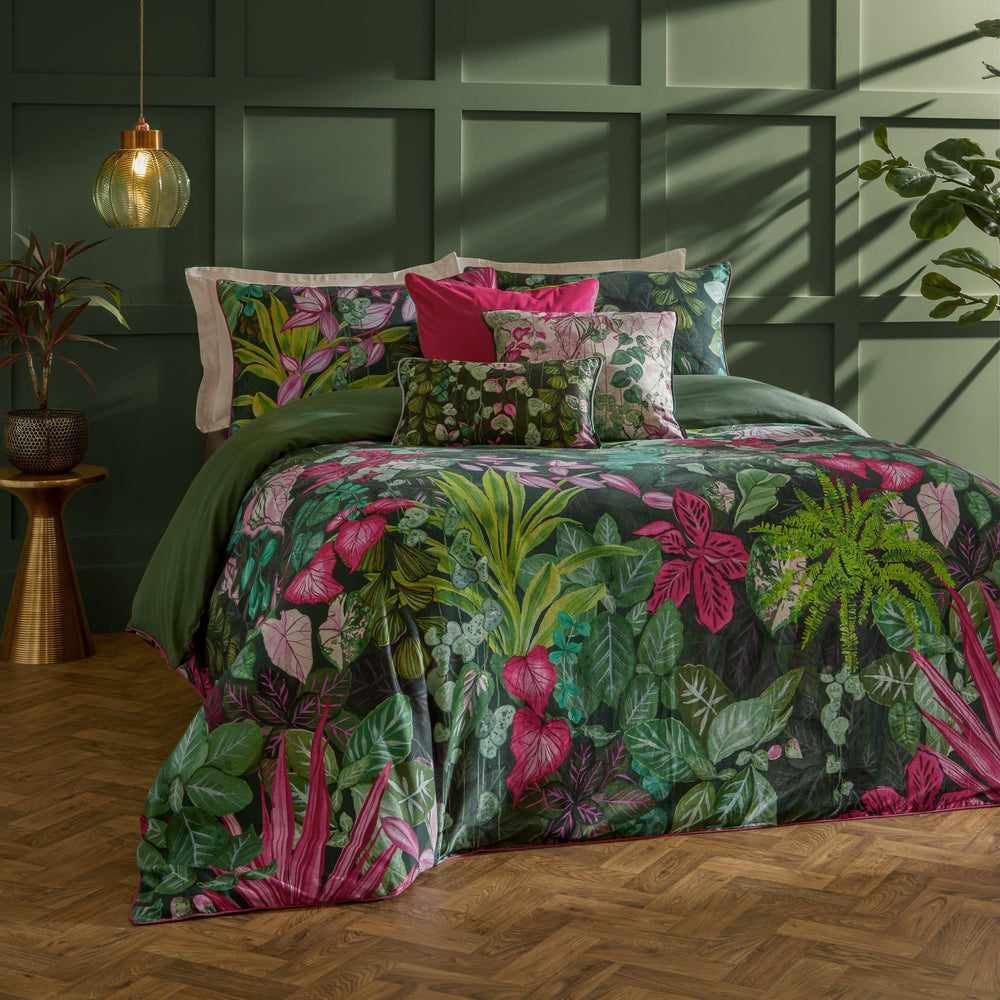 Veadeiros Double Duvet Set Pink/green - Canwell Interiors Limited - Riva