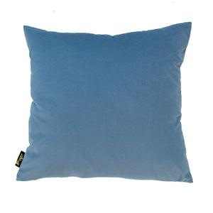 Velv Cushion with Bow Blue 45x45 - Canwell Interiors Limited - Malini