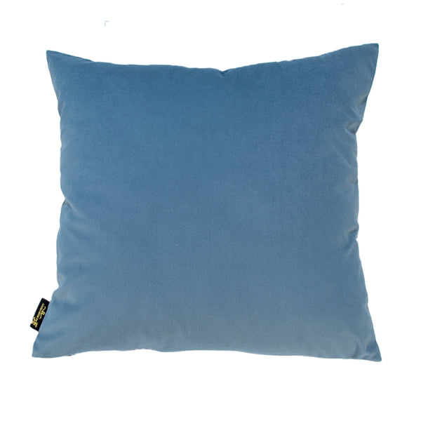 Velv Cushion with Bow Blue 45x45 - Canwell Interiors Limited - Malini