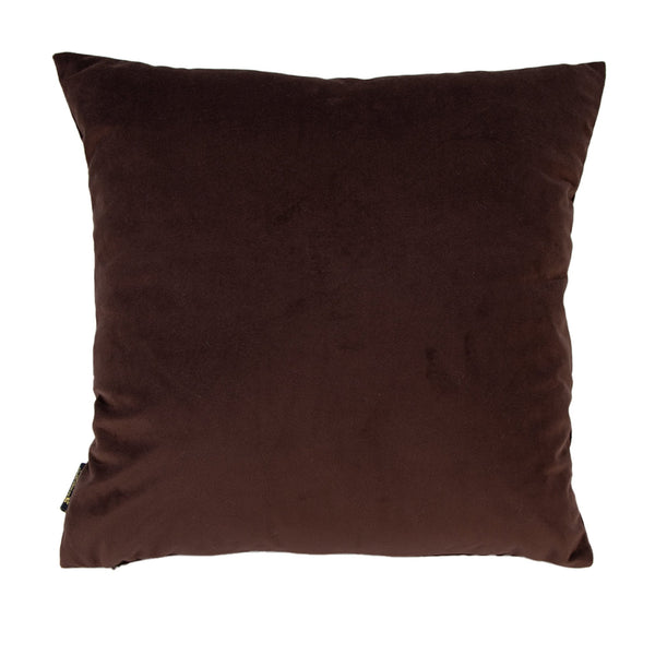Velv Cushion with Bow Choc 45x45 - Canwell Interiors Limited - Malini