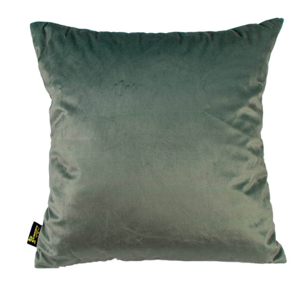 Velv Cushion with Bow Sage 45x45 - Canwell Interiors Limited - Malini