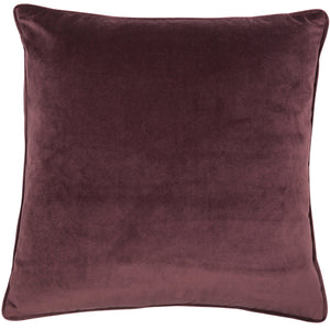 Velvet Piped Aubergine 43x43 - Canwell Interiors Limited - Malini