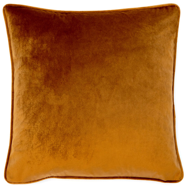 Velvet Piped Cushion Tan 50x50 - Canwell Interiors Limited - Malini