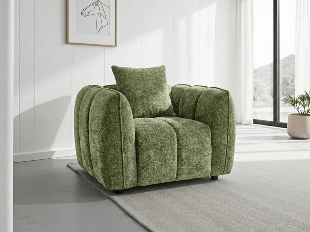Venice Sofa Olive Armchair - XShowhome Limited - Xshowhome