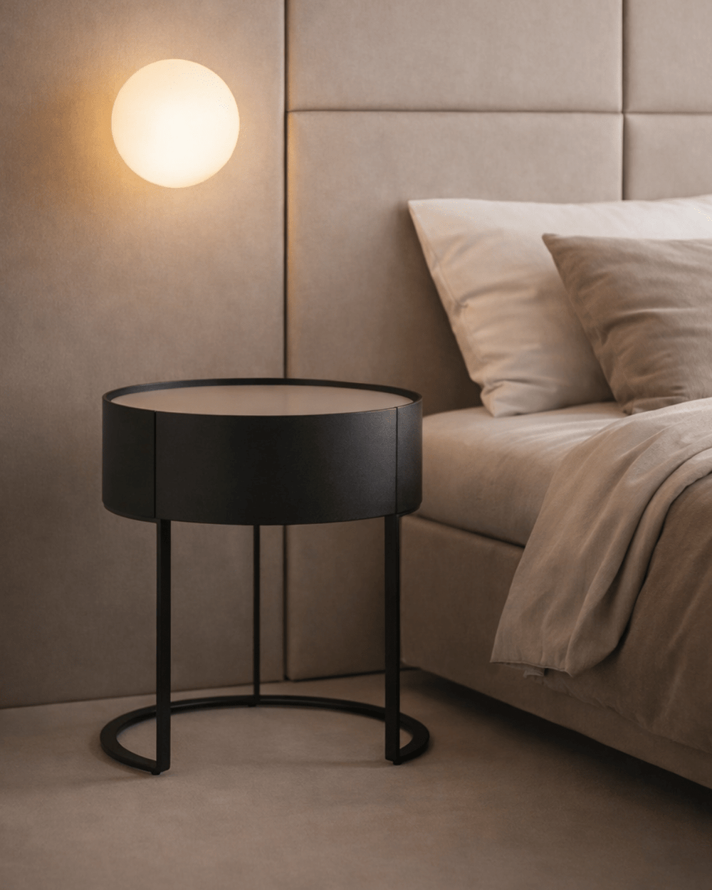 Verge Bedside Table - Black Oak - XShowhome Limited - Tommy Franks