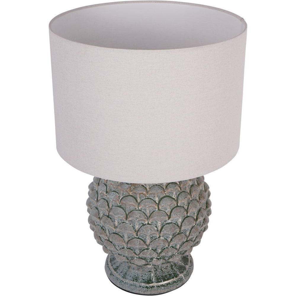 Verona Glazed Ceramic Table Lamp with Shade - XShowhome Limited - Libra