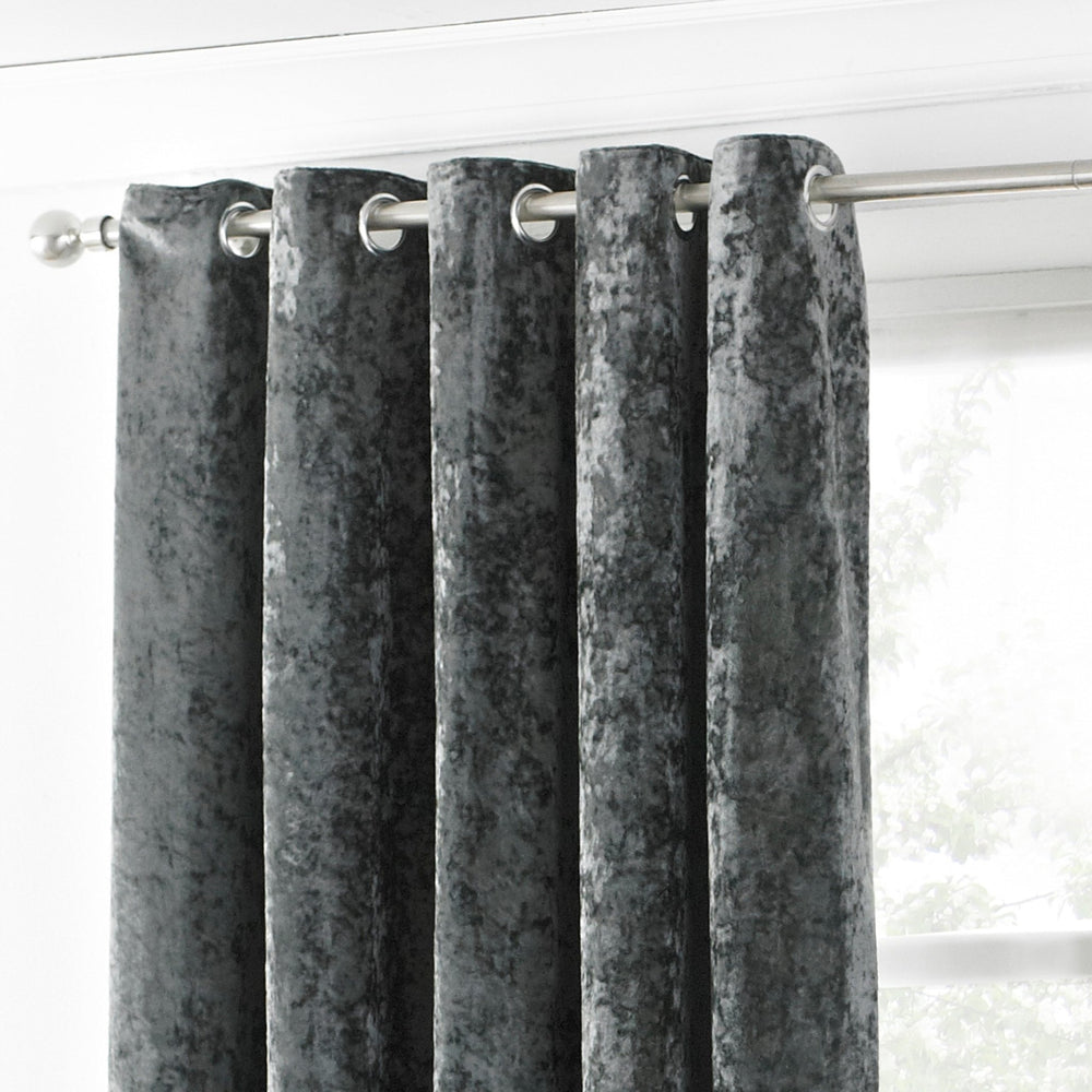 Verona Ring Top 117x183 Curtains Pewter - XShowhome Limited - Riva
