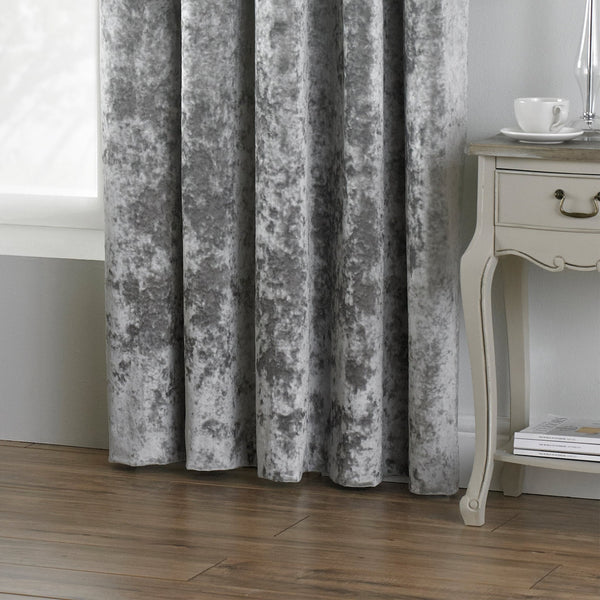Verona Ring Top 228x137 Curtains Silver - XShowhome Limited - Riva