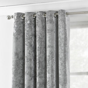 Verona Ring Top 228x137 Curtains Silver - XShowhome Limited - Riva
