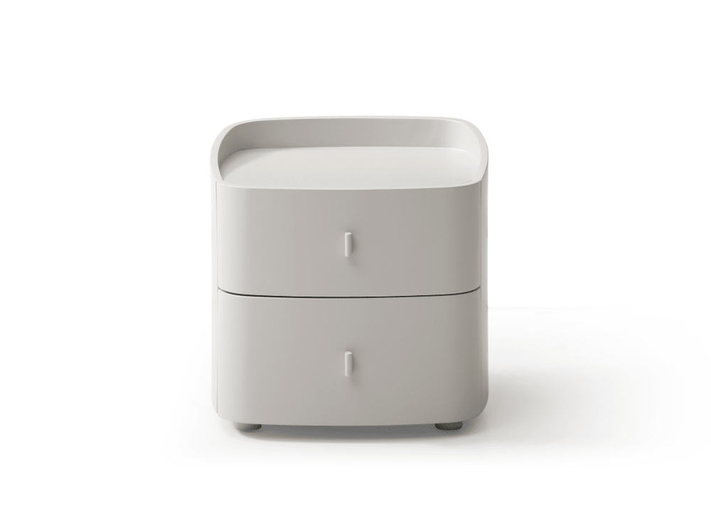 Vertu Bedside Table - Matte Beige - XShowhome Limited - Tommy Franks