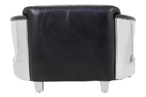 Victor 2 Seat Black Leather Sofa - XShowhome Limited - Xshowhome