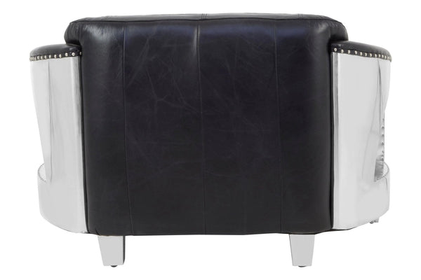 Victor 2 Seat Black Leather Sofa - XShowhome Limited - Xshowhome