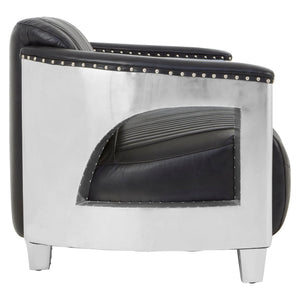 Victor 2 Seat Black Leather Sofa - XShowhome Limited - Xshowhome