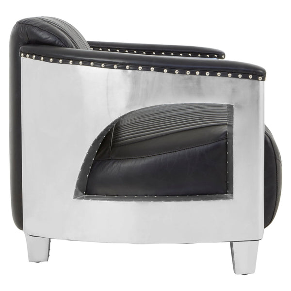 Victor 2 Seat Black Leather Sofa - XShowhome Limited - Xshowhome