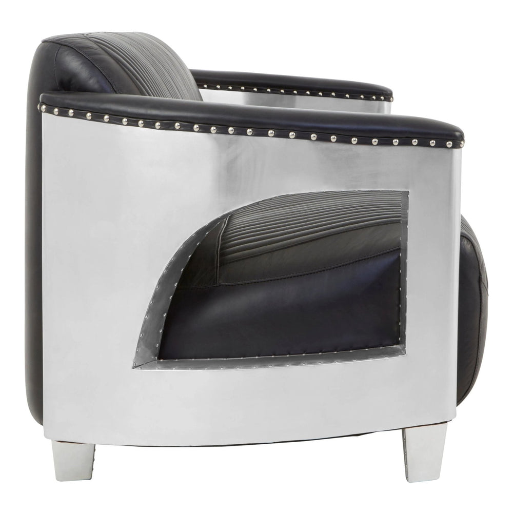 Victor 3 Seat Black Leather Sofa - XShowhome Limited - Xshowhome