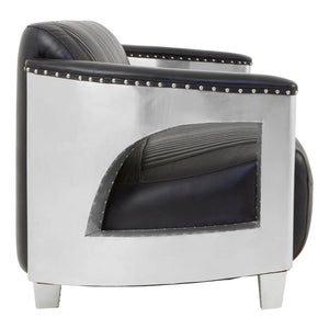 Victor 3 Seat Black Leather Sofa - XShowhome Limited - Xshowhome