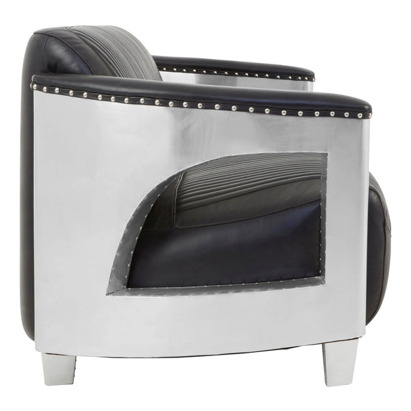 Victor 3 Seat Black Leather Sofa - XShowhome Limited - Xshowhome