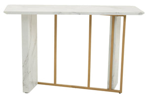 Vieste White Marble Effect Console Table - Canwell Interiors Limited - Xshowhome