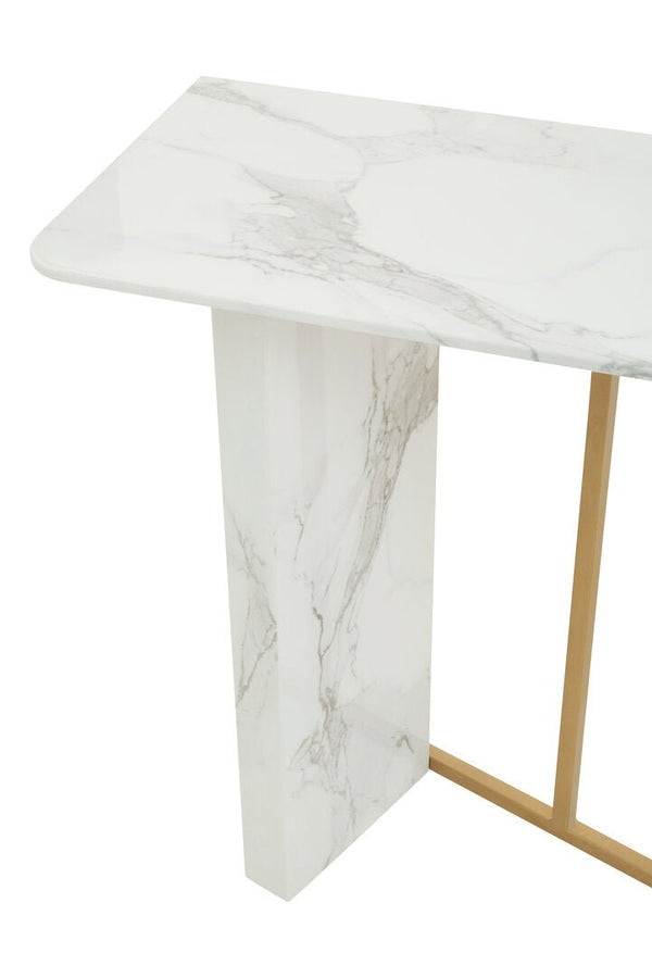 Vieste White Marble Effect Console Table - Canwell Interiors Limited - Xshowhome