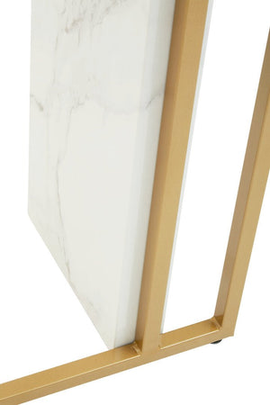 Vieste White Marble Effect Console Table - Canwell Interiors Limited - Xshowhome