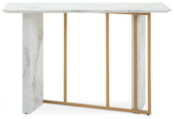 Vieste White Marble Effect Console Table - Canwell Interiors Limited - Xshowhome