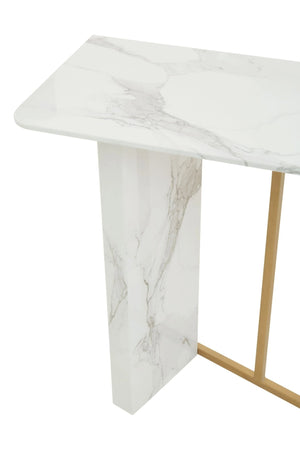 Vieste White Marble Effect Console Table - XShowhome Limited - Xshowhome