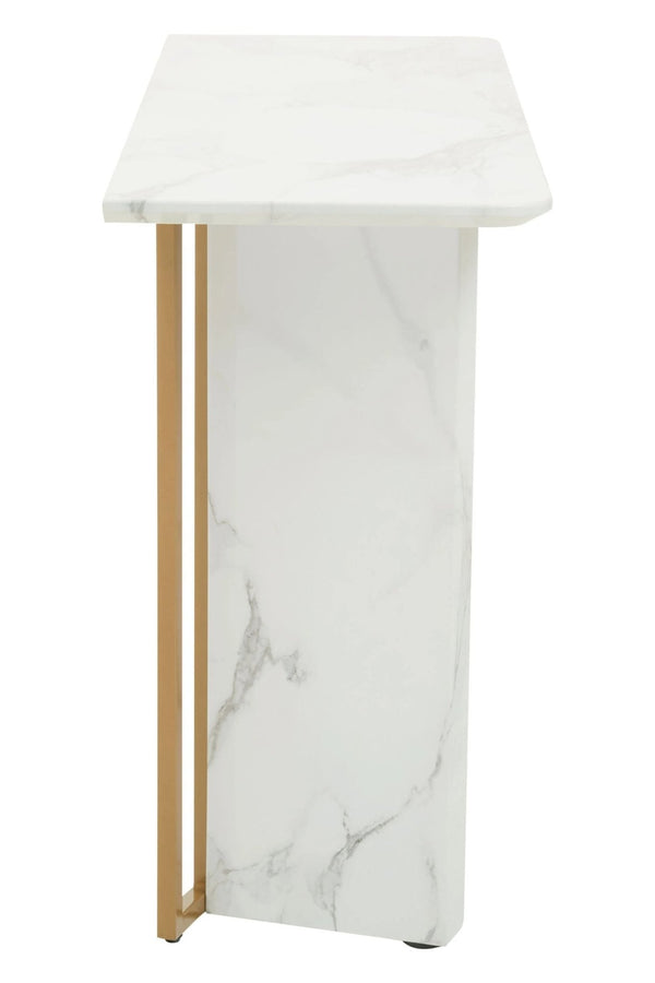 Vieste White Marble Effect Console Table - XShowhome Limited - Xshowhome