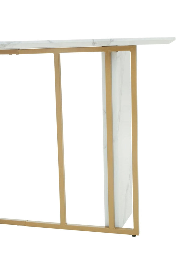 Vieste White Marble Effect Console Table - XShowhome Limited - Xshowhome