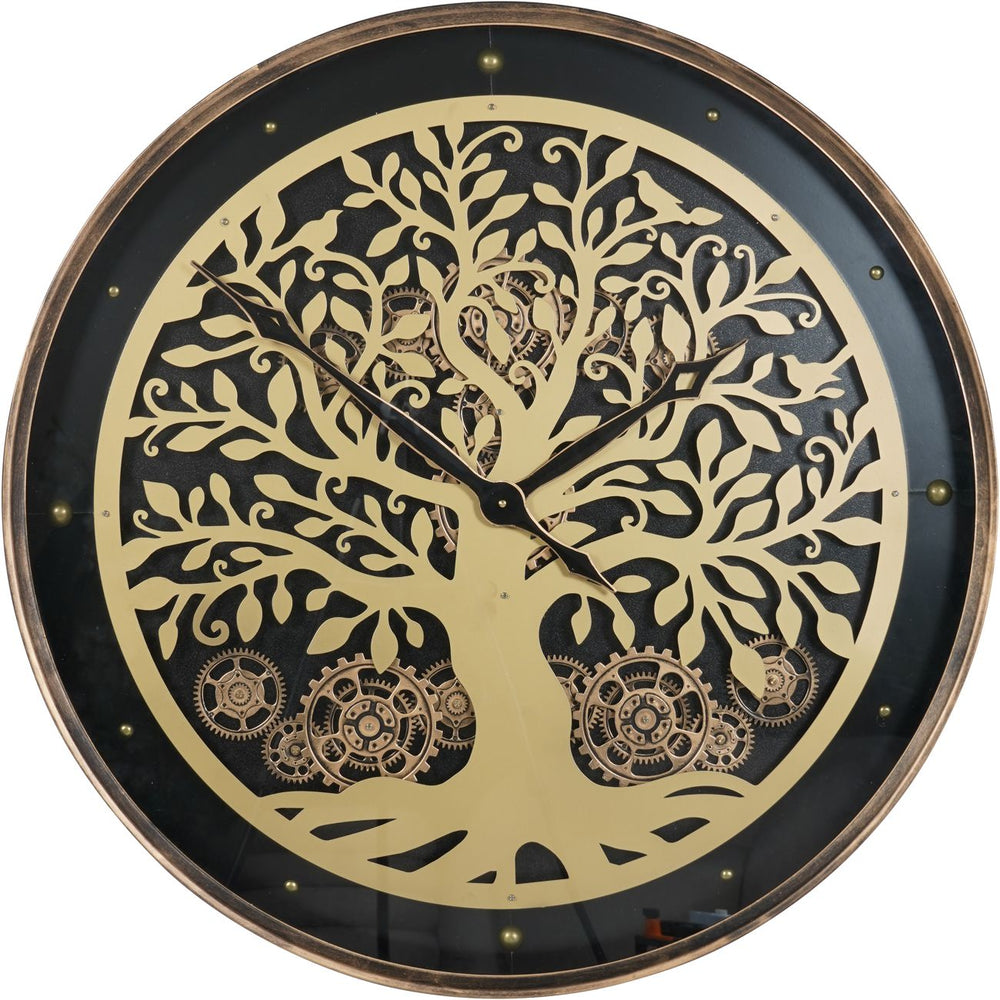 Viking Tree Wall Clock with Moving Cogs 80cm - XShowhome Limited - Libra