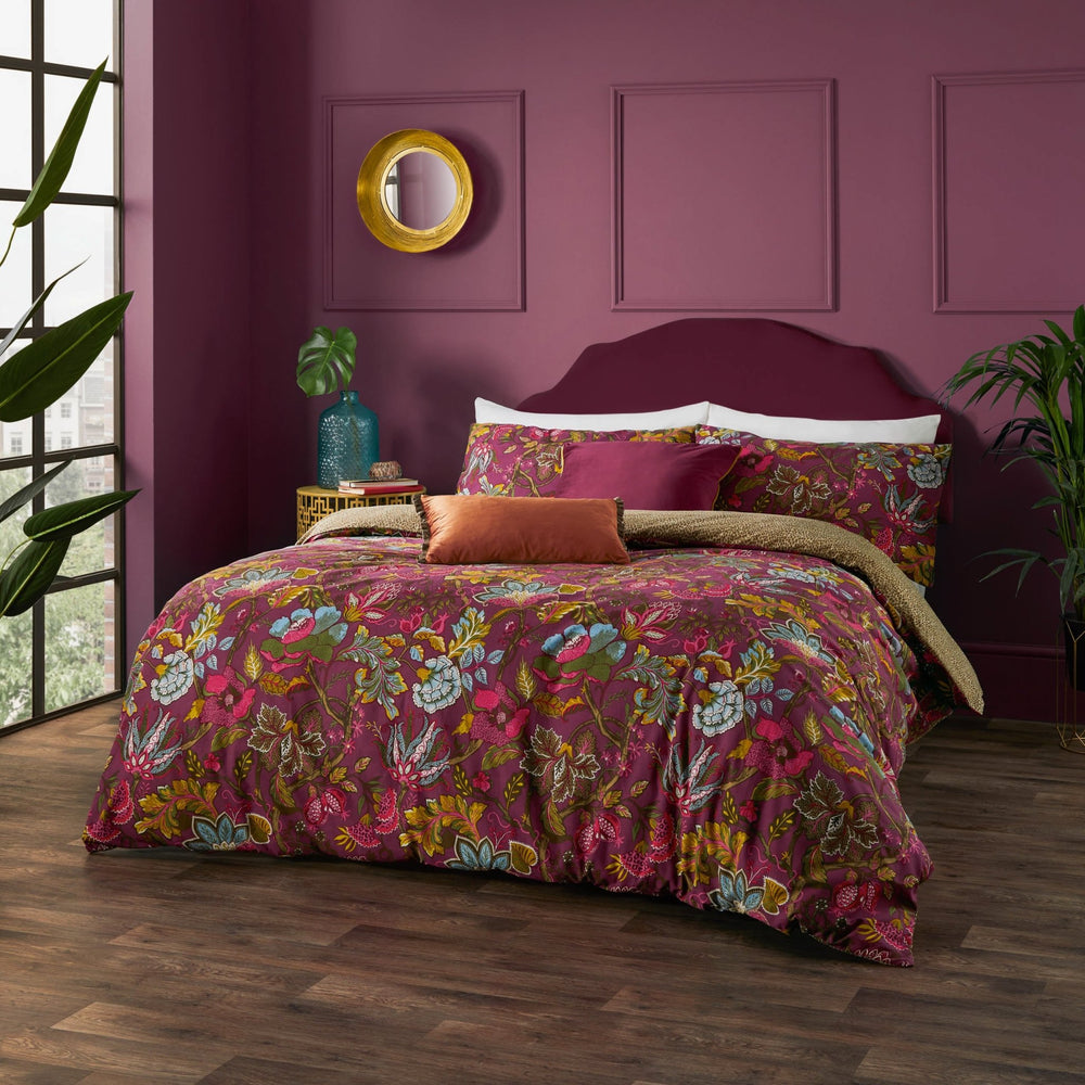 Viranai Single Duvet Set Cerise - Canwell Interiors Limited - Riva