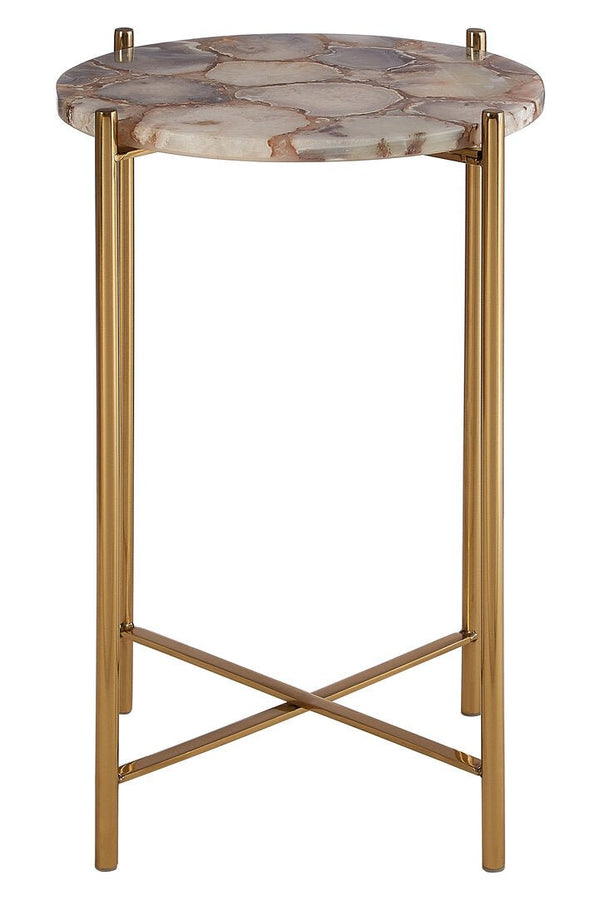 Vita Natural Agate Side Table - Canwell Interiors Limited - Xshowhome