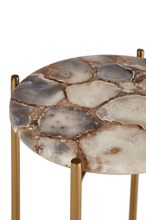 Vita Natural Agate Side Table - XShowhome Limited - Xshowhome
