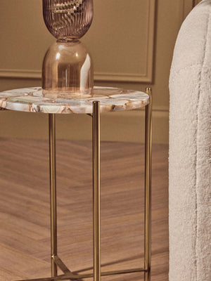Vita Natural Agate Side Table - XShowhome Limited - Xshowhome