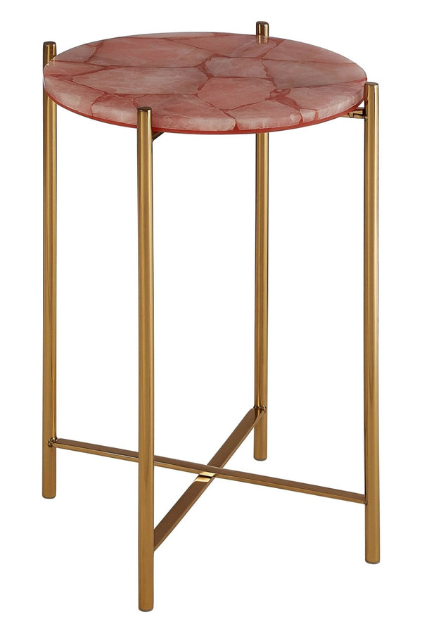 Vita Pink Quartz Side Table - XShowhome Limited - Xshowhome