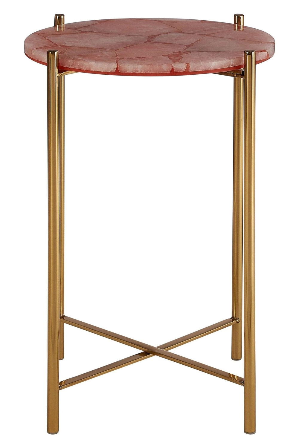 Vita Pink Quartz Side Table - XShowhome Limited - Xshowhome