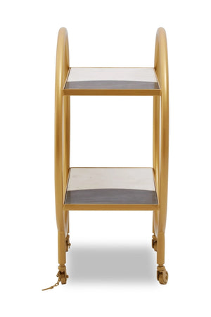Vizzini Brass Finished 2 Tier Unit - XShowhome Limited - Xshowhome