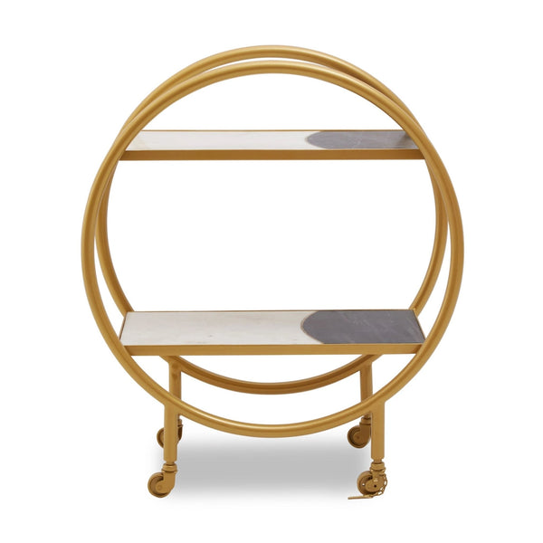 Vizzini Brass Finished 2 Tier Unit - XShowhome Limited - Xshowhome