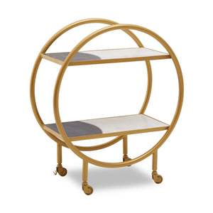 Vizzini Brass Finished 2 Tier Unit - XShowhome Limited - Xshowhome