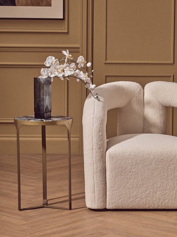 Vizzini Round Agate Side Table - Canwell Interiors Limited - Xshowhome